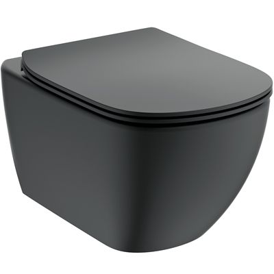 Pack WC suspendu TESI noir mat Aquablade®+ slow closing