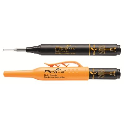 Marqueur encre noir Pica INK pour trous profonds