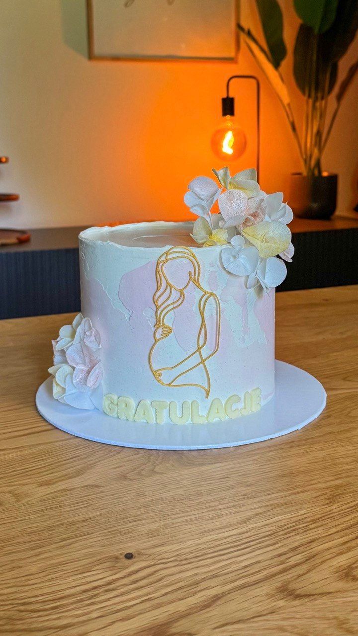 Wegański Tort Baby Shower