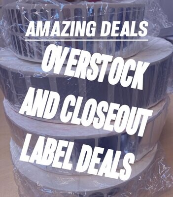 Overstock and Closeout Labels
