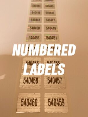 Numbered Labels
