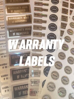 Warranty Labels