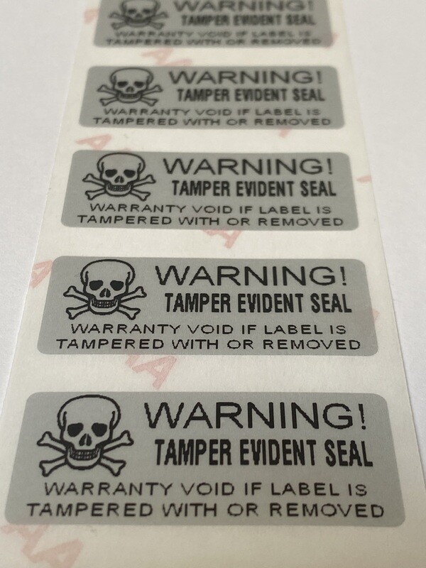 1.75 X .75 Inch Chrome Label