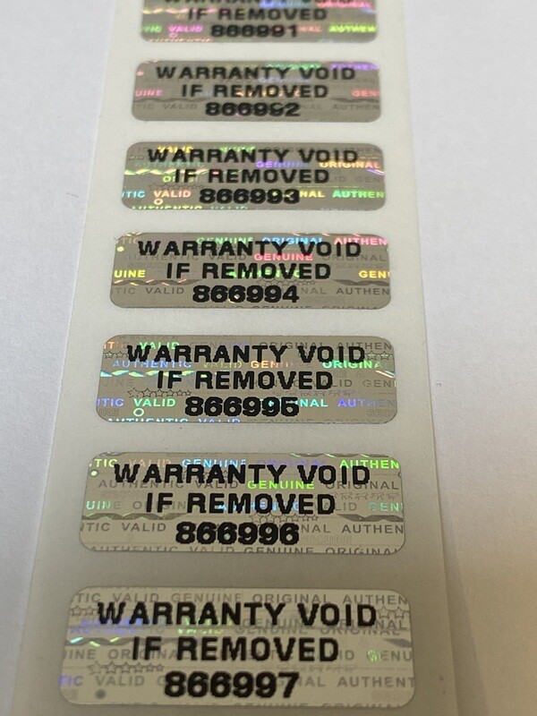 1 X .375 Inch Bright Silver Hologram