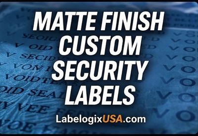 Matte Finish Custom Security Labels