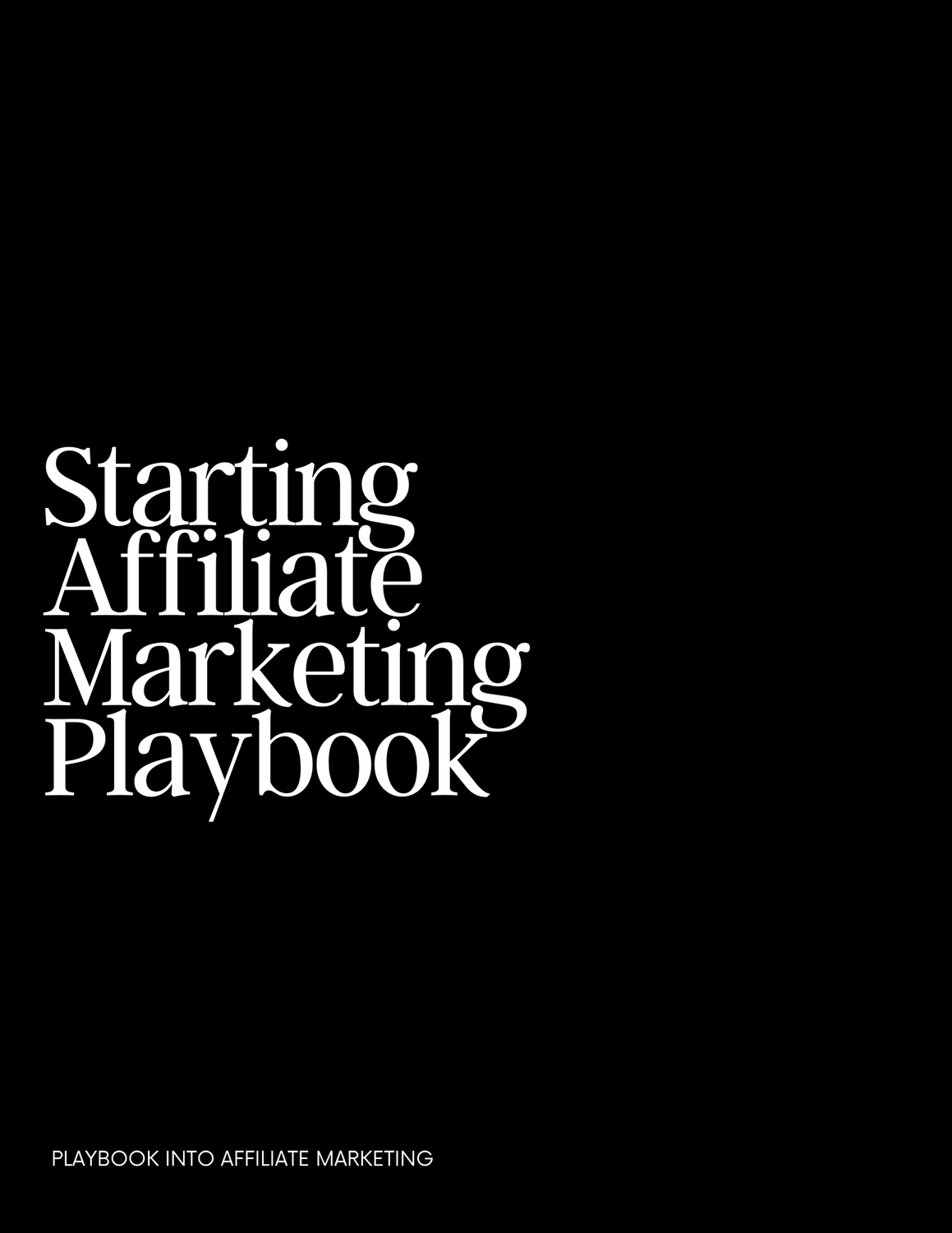 Starting Affiliate Marketing