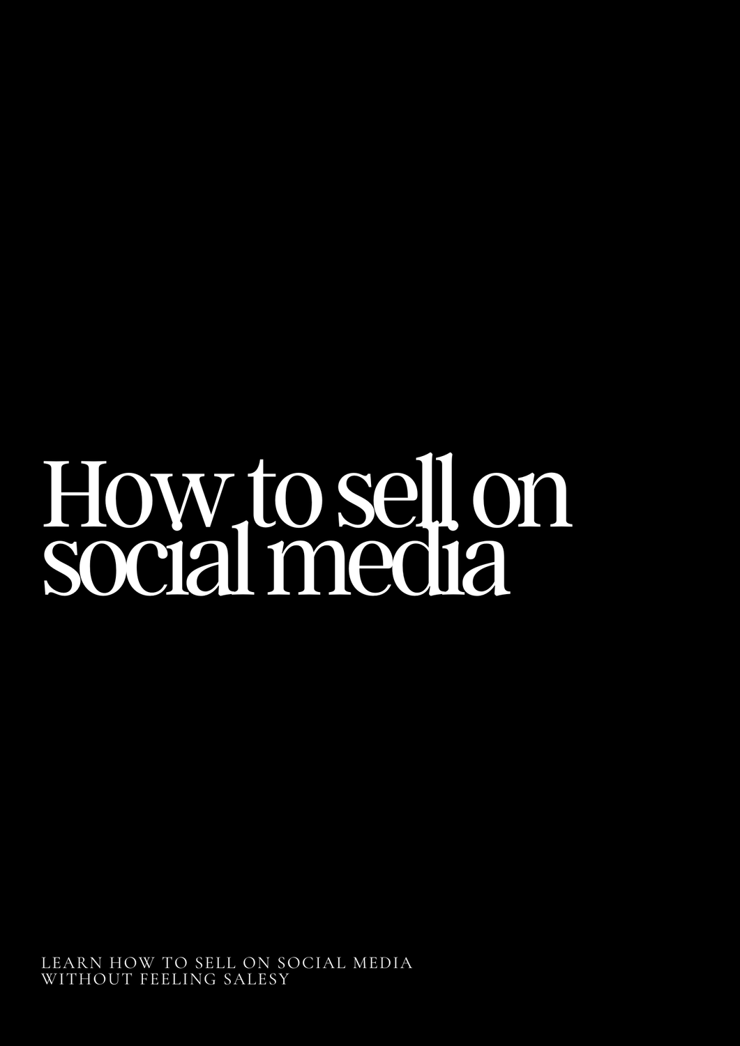 How To Sell On Social Media Guide