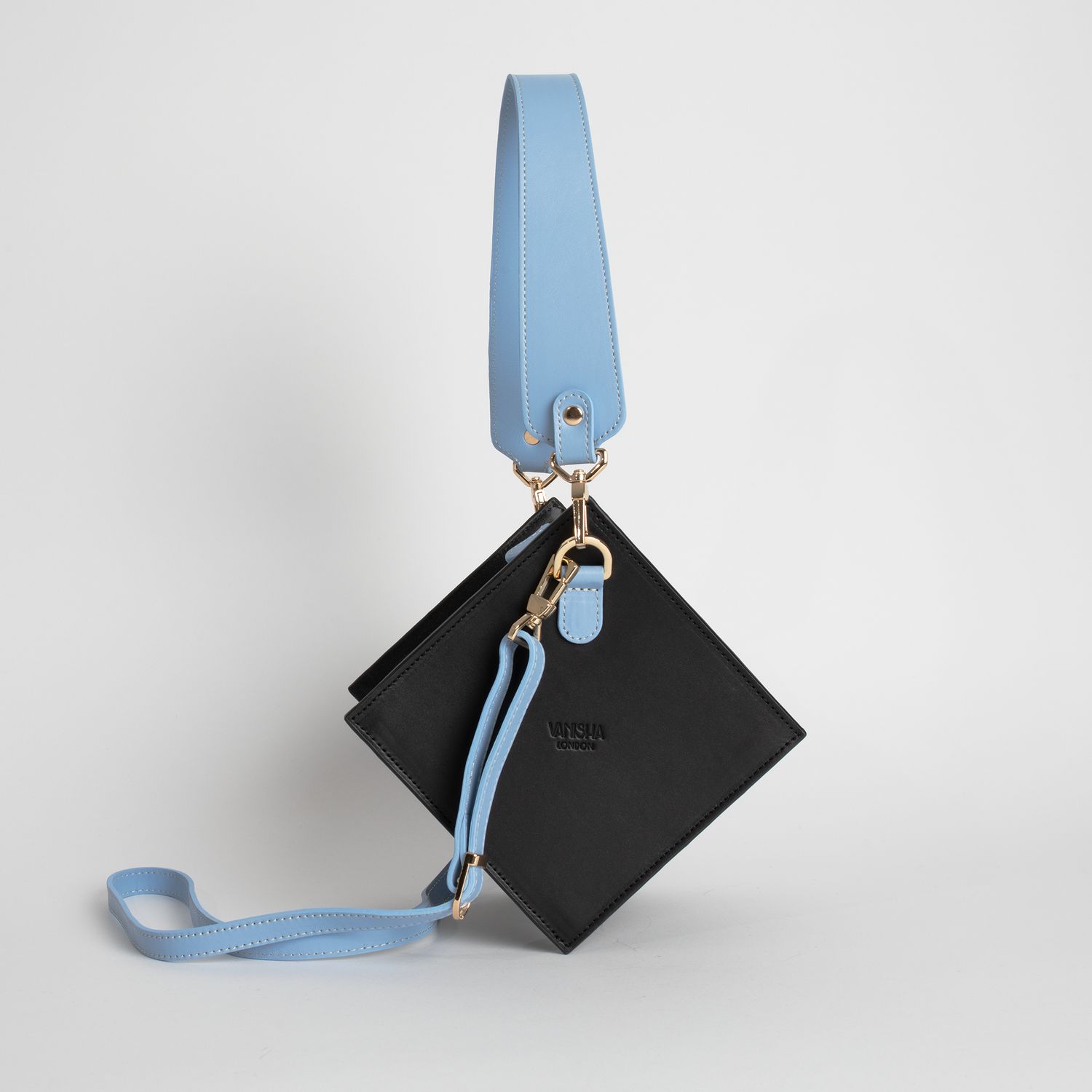 Sac Lola en noir et bleu ciel