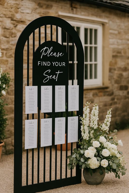 ​Oval Accent Slatted Arch Backdrop