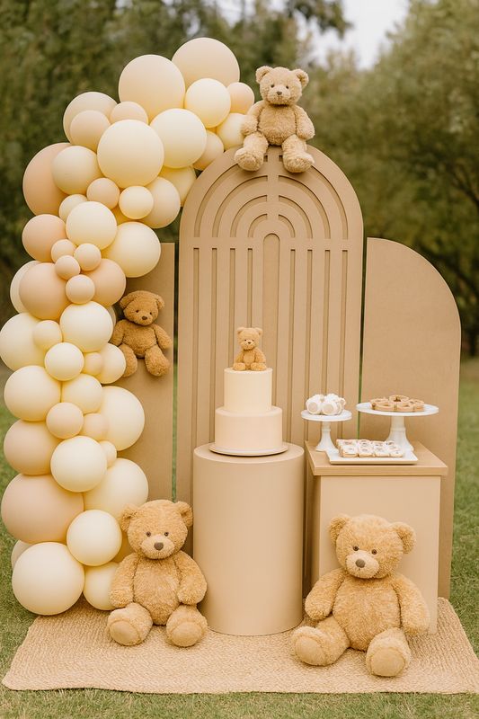 ​3-Piece Rainbow Arch Backdrop Set