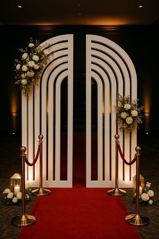 Slatted Half Rainbow Backdrop Set (Pair)