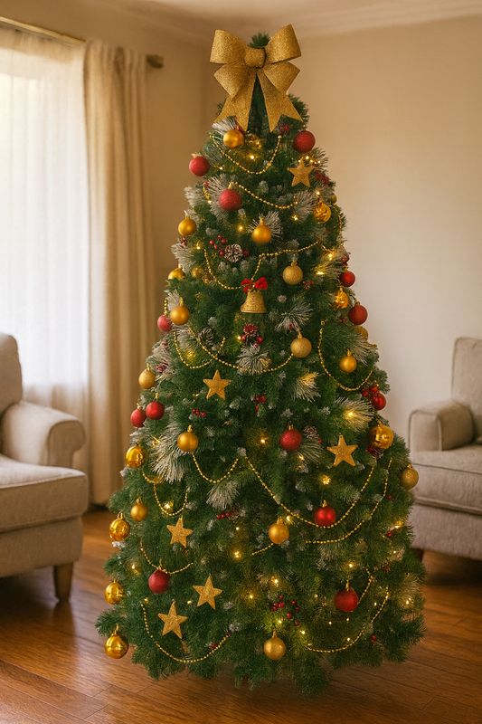 Green & Gold Christmas Tree