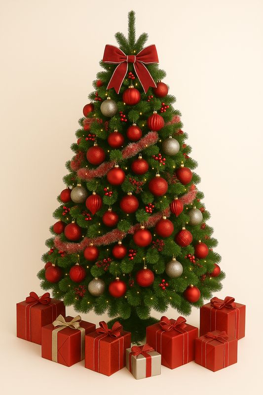Luxury Green Christmas Tree - Classic Festive Elegance