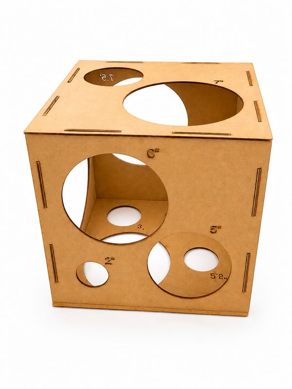 Wooden Balloon Sizer Box