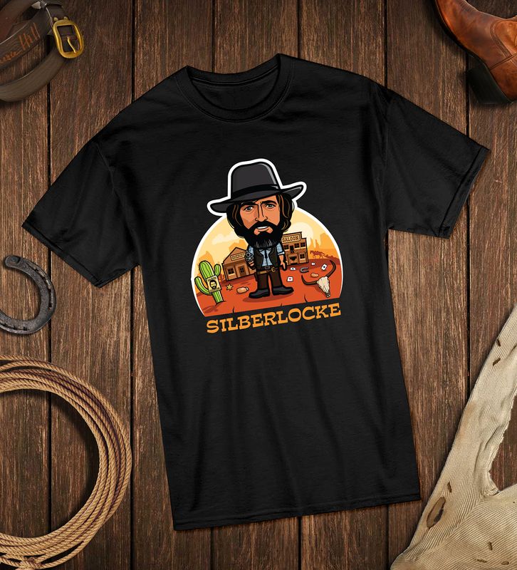 Silberlocke - Riccardo Pizzuti - T-Shirt (schwarz)