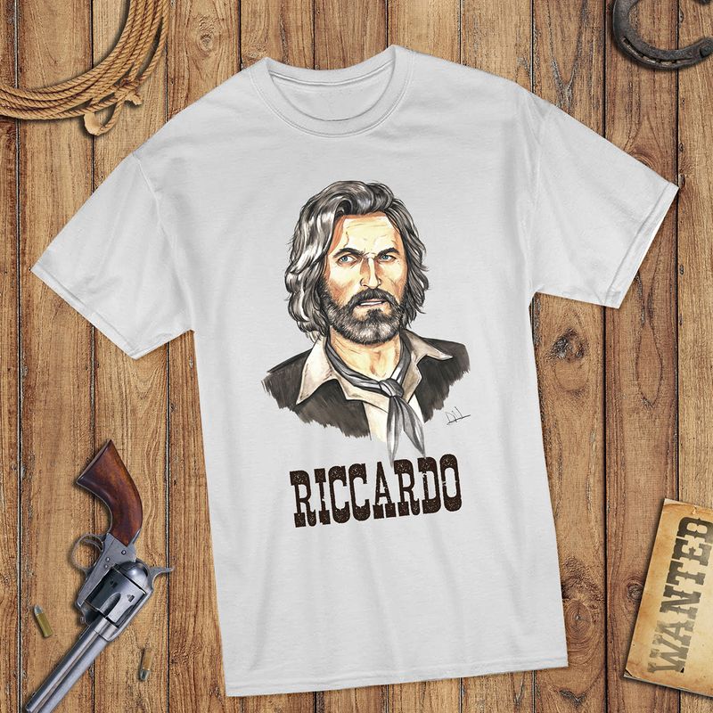 Riccardo Porträt - Riccardo Pizzuti - T-Shirt (weiss)