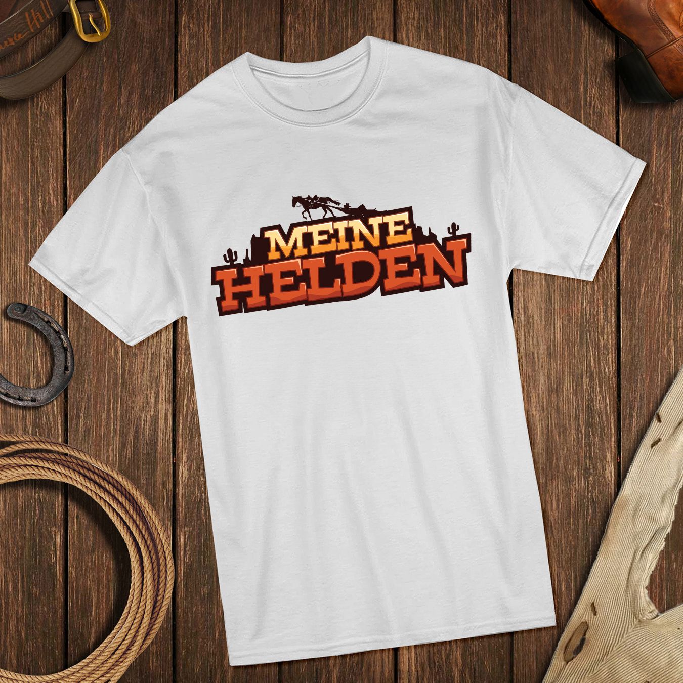 Meine Helden - T-Shirt (weiss)