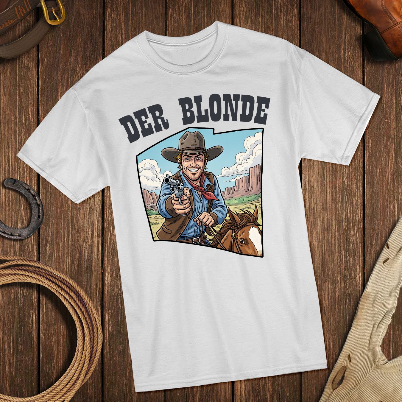 Der Blonde - Lifestyle - T-Shirt (weiss)