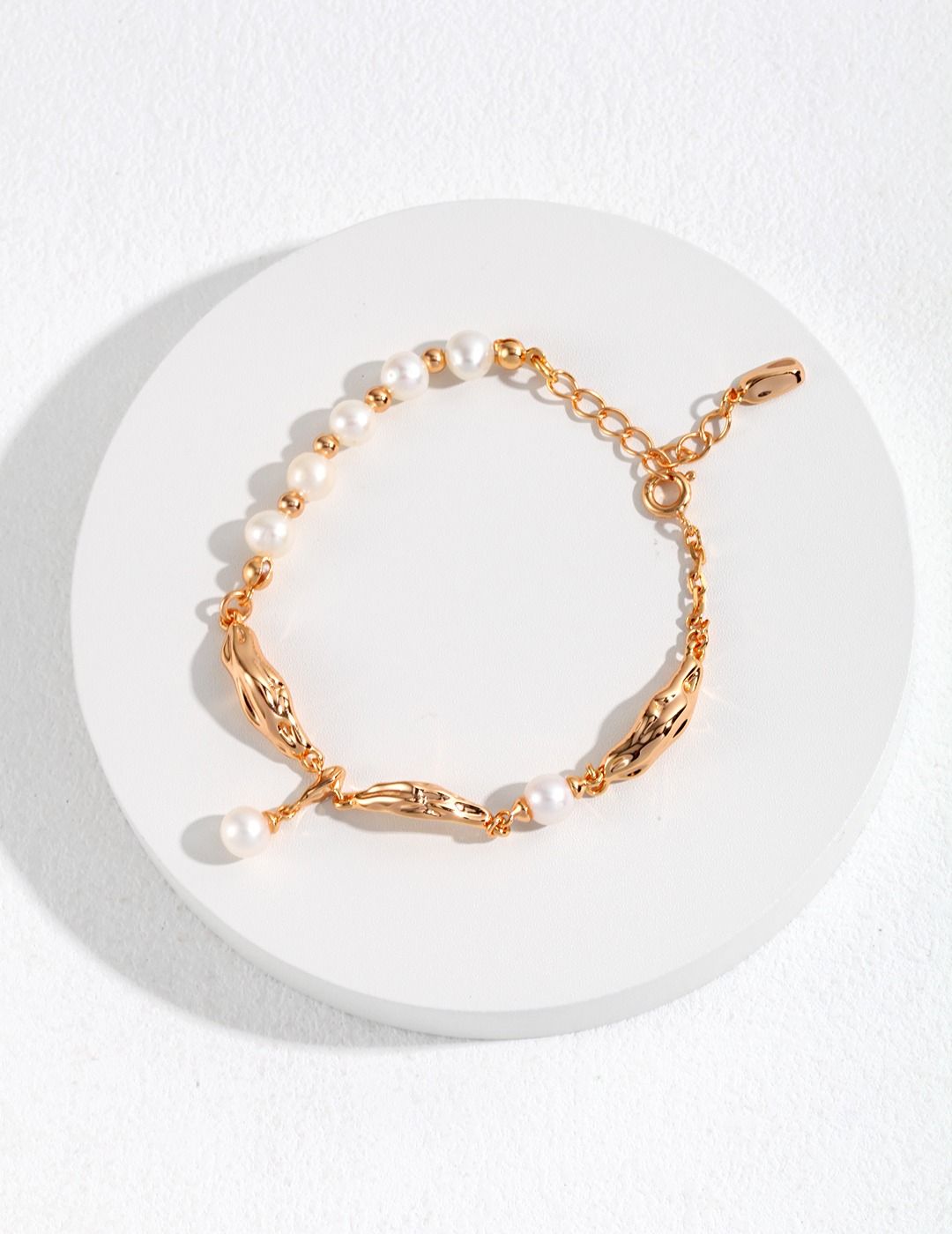 French Elegance Silk Scarf Pearl Bracelet