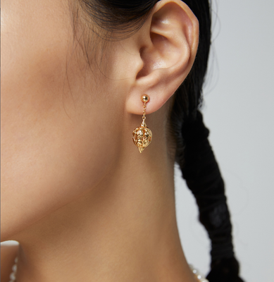 Floral Harmony Pearl Earrings