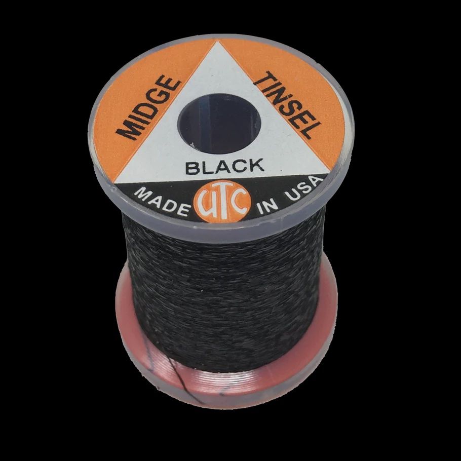 Wapsi Midge Tinsel, Colour: Black