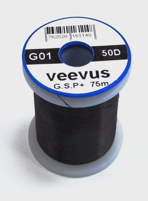 Veevus 50 Denier GSP Thread, Colour: Black