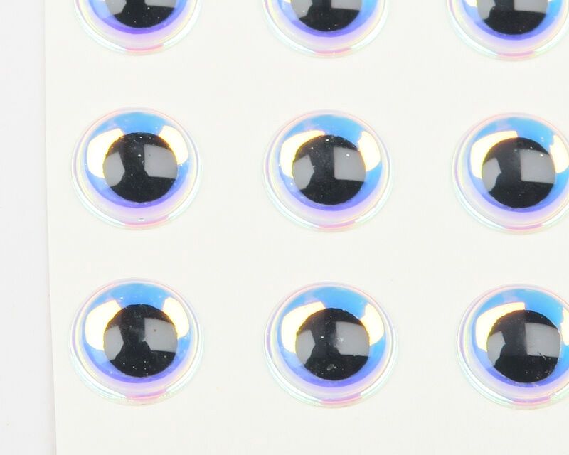 Hareline 1/8&quot; 3D Holographic Eyes, Colour: Super Pearl