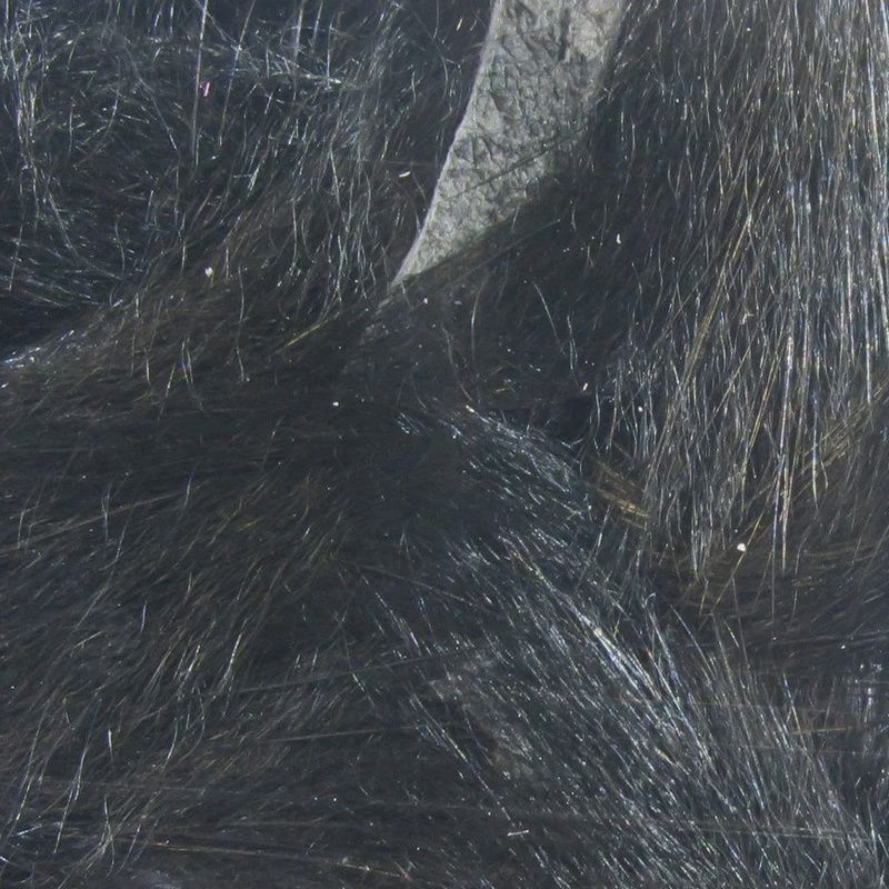 Hareline Rabbit Strips, Colour: Black