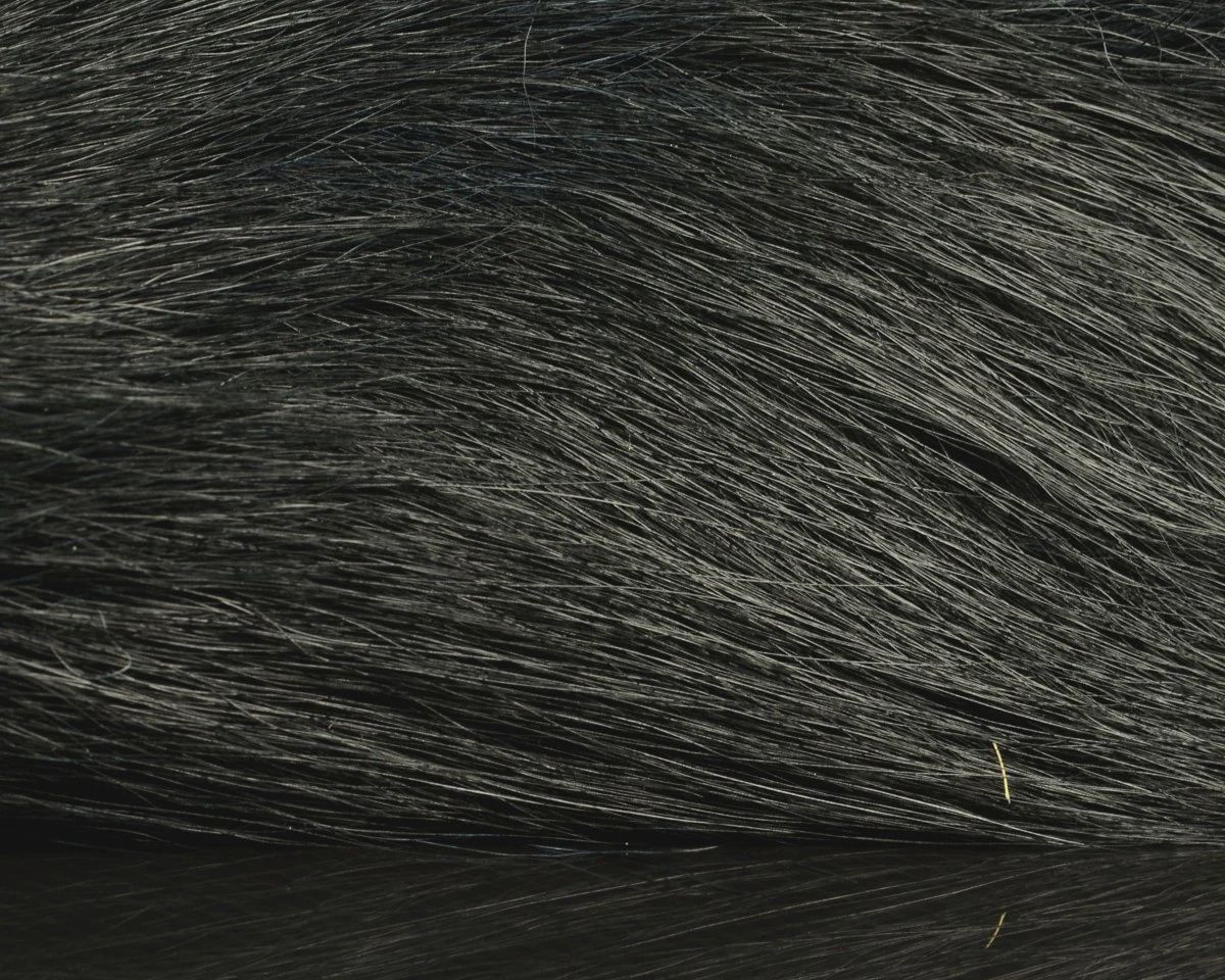 Hareline Northern Bucktail, Colour: Black