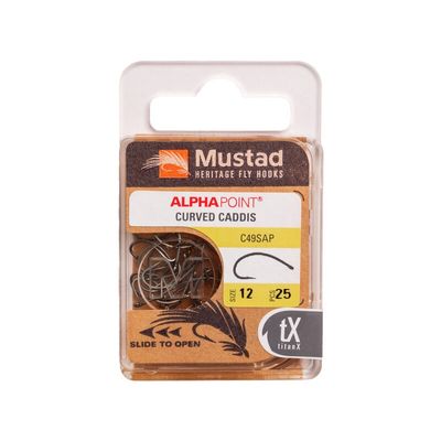 Mustad Curved Caddis Hook C49SAP