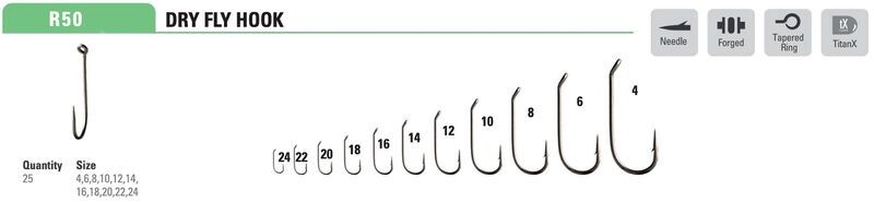 Mustad Classic Dry Hook R50AP, Size: 4