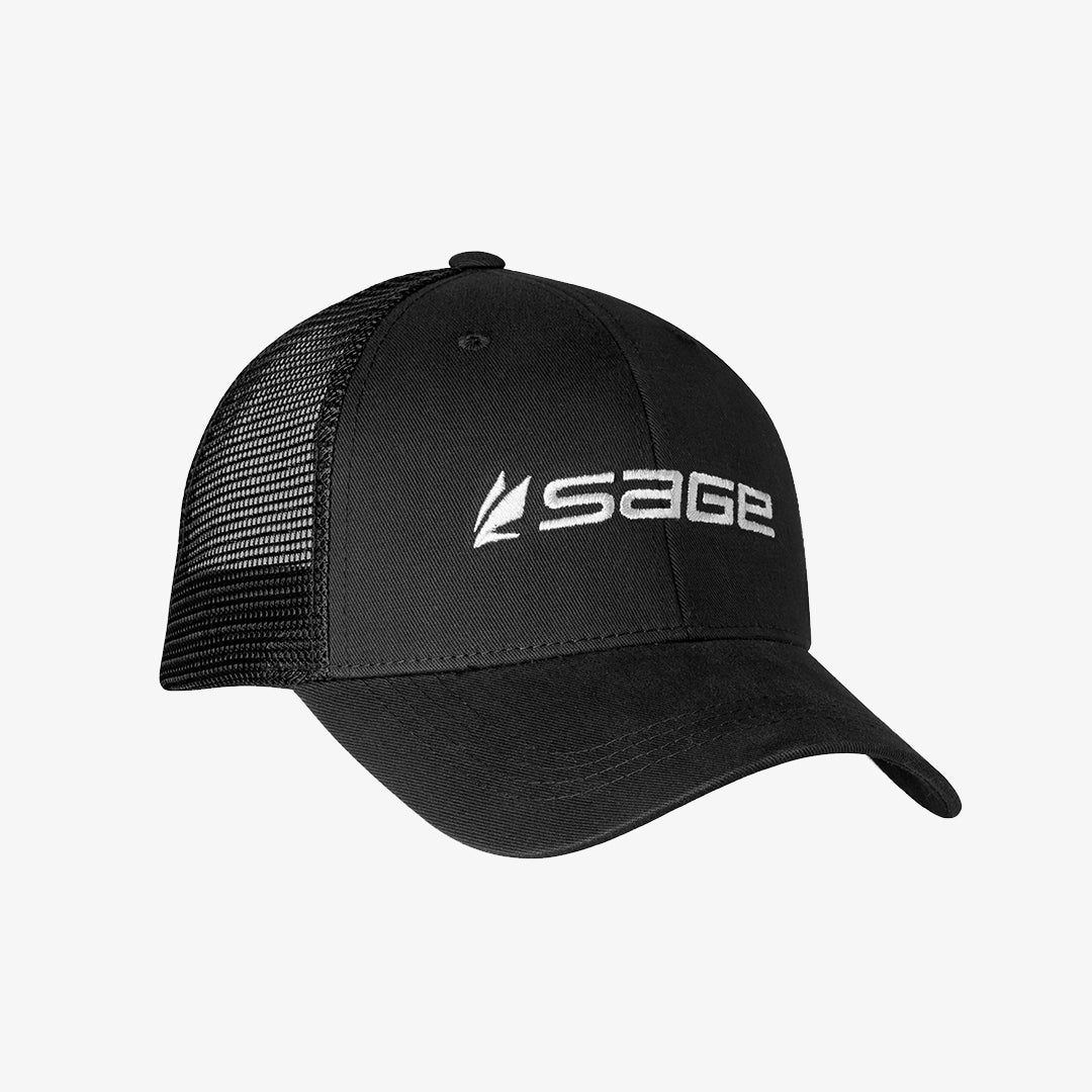 Sage Mesh Back Hat, Colour: Black Logo
