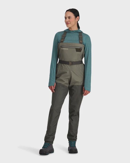 Simms Women&#39;s Tributary Stockingfoot Wader, Colour: Basalt, Size: S