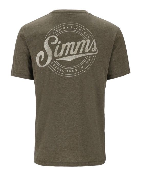 Simms Circle Lockup T-Shirt, Colour: Military Heather, Size: M