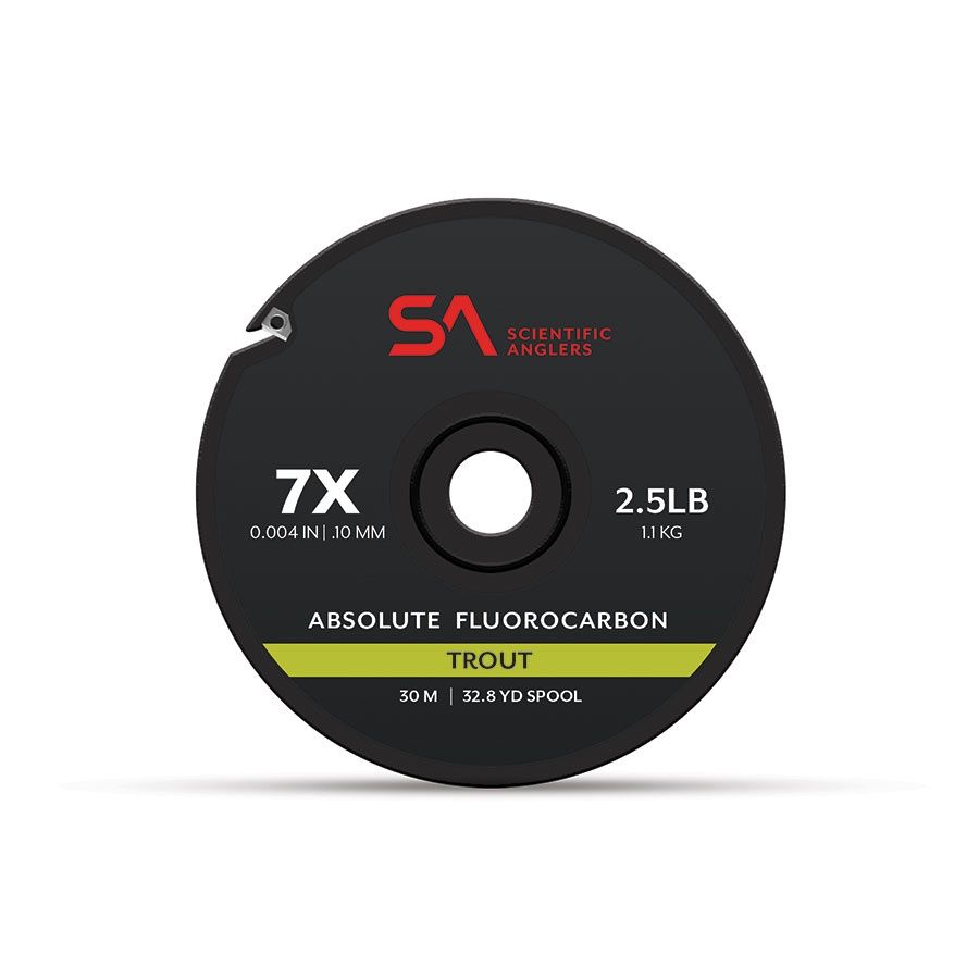 Scientific Anglers Absolute Fluorocarbon Trout 30M, Size: 0X