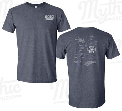 GCFC Upper Illinois River Map Shirt