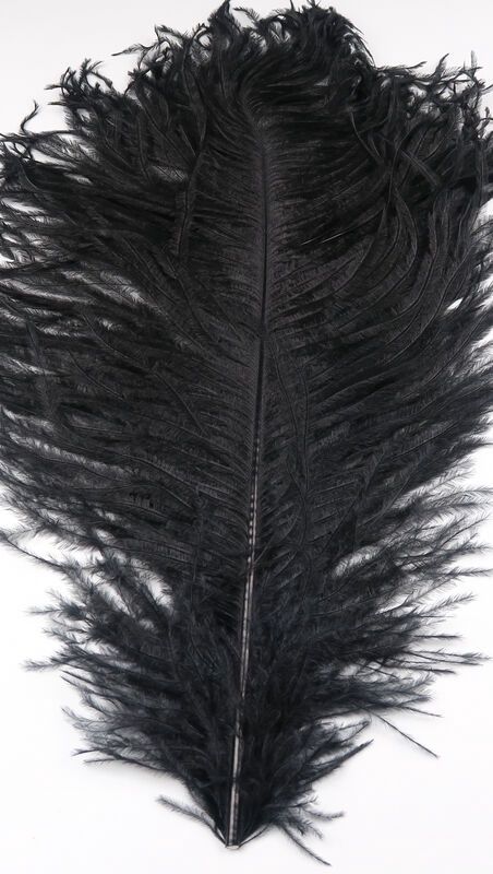 Ostrich Herl, Colour: Black