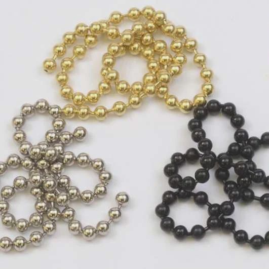 Bead Chain Eyes, Colour: Silver, Size: Small