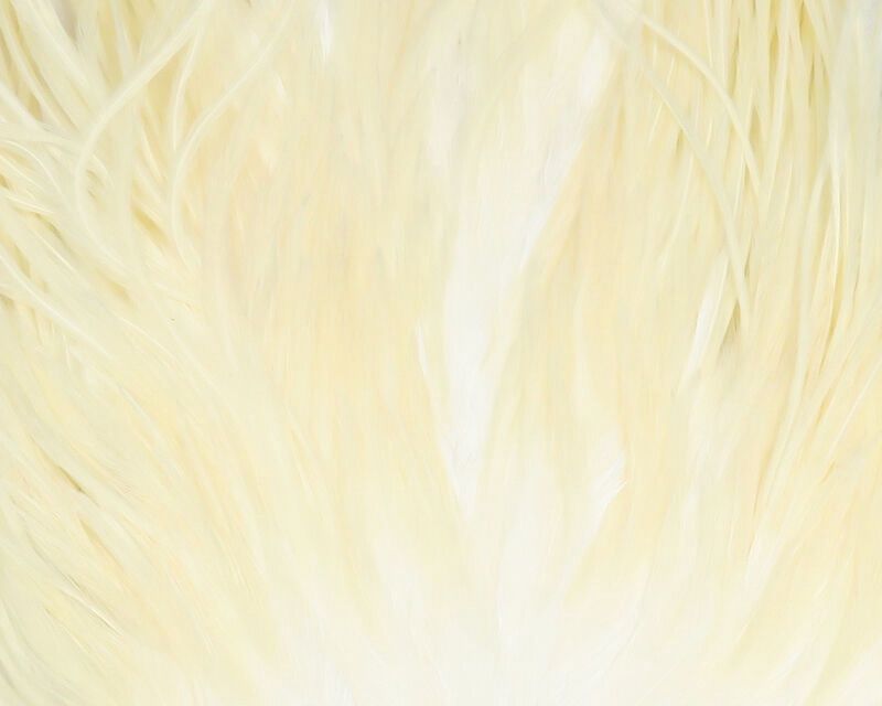 Hareline UV2 Flat Wing Saddle, Colour: White