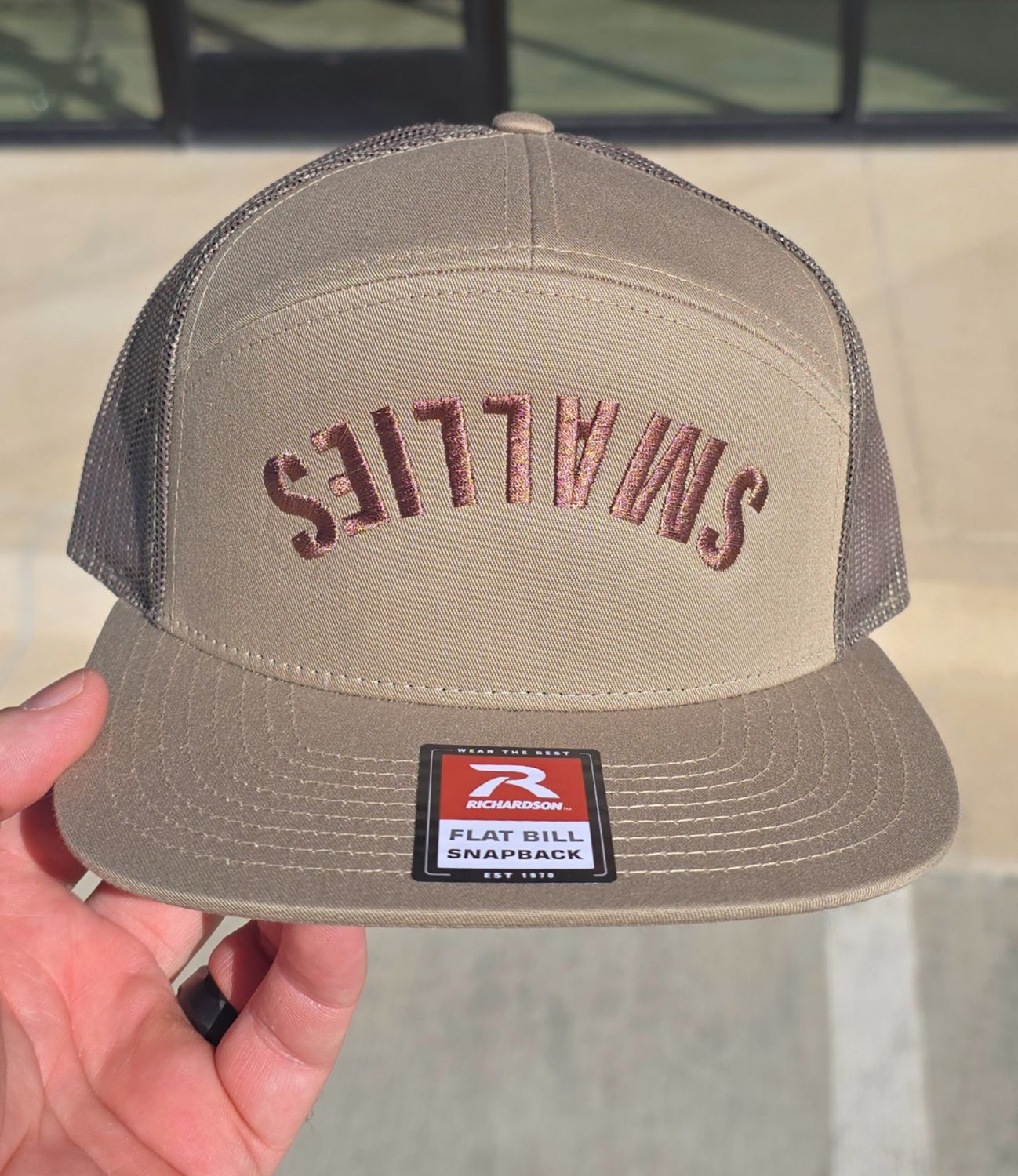 Upside Down Smallies Hat, Colour: Pale Khaki/Loden