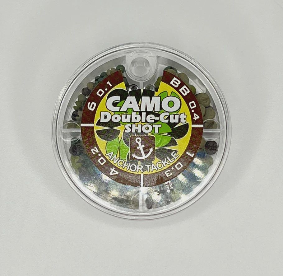 Anglers Image Camo Double-Cut Shot, Type: Lead Free