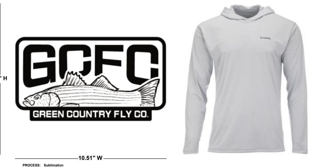 Simms Tech Hoody, Colour: Sterling (GCFC Striper logo), Size: Small
