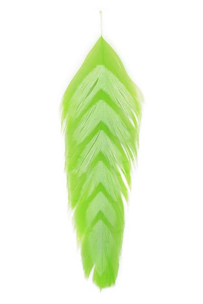 MFC Galloup's Fish Feathers Arrowhead, Colour: Chartreuse/White