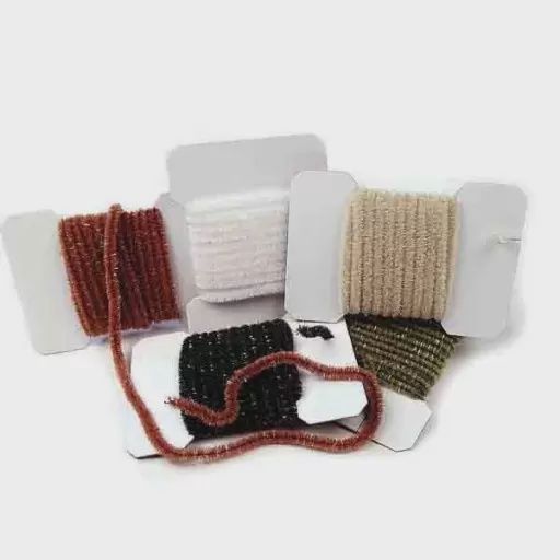 Wapsi Wooly Bugger Antron Chenille, Colour: Black, Size: Small