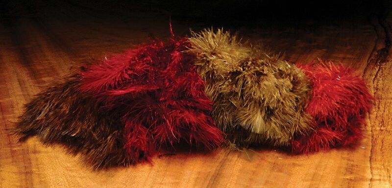 Hareline Wooly Bugger Marabou, Colour: Black