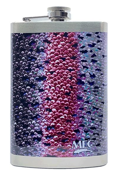 MFC Hip Flask, Style: Sundell's Rainbow Trout Skin