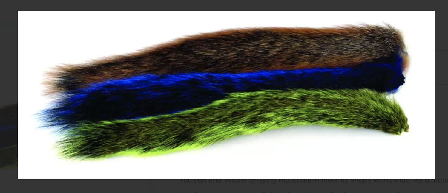 Wapsi Pine Squirrel Tail - 2pk, Colour: Brown