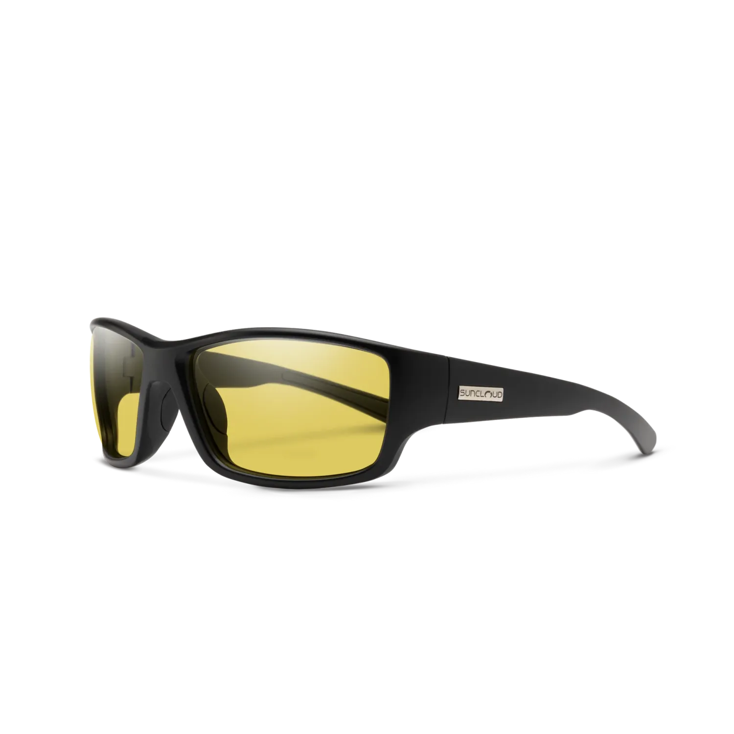 SunCloud Hull, Colour: Matte Black + Polarized Low Light Yellow Lens