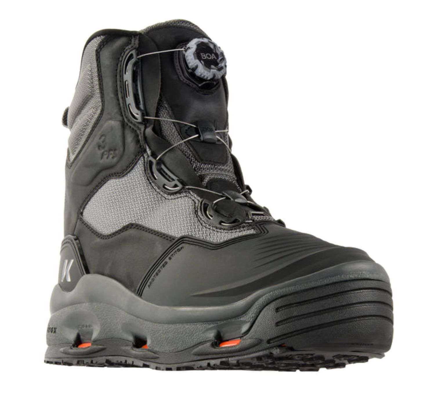 Korkers Darkhose Wading Boot, Size: Size 8, Type: Felt &amp; Kling-On Outsoles