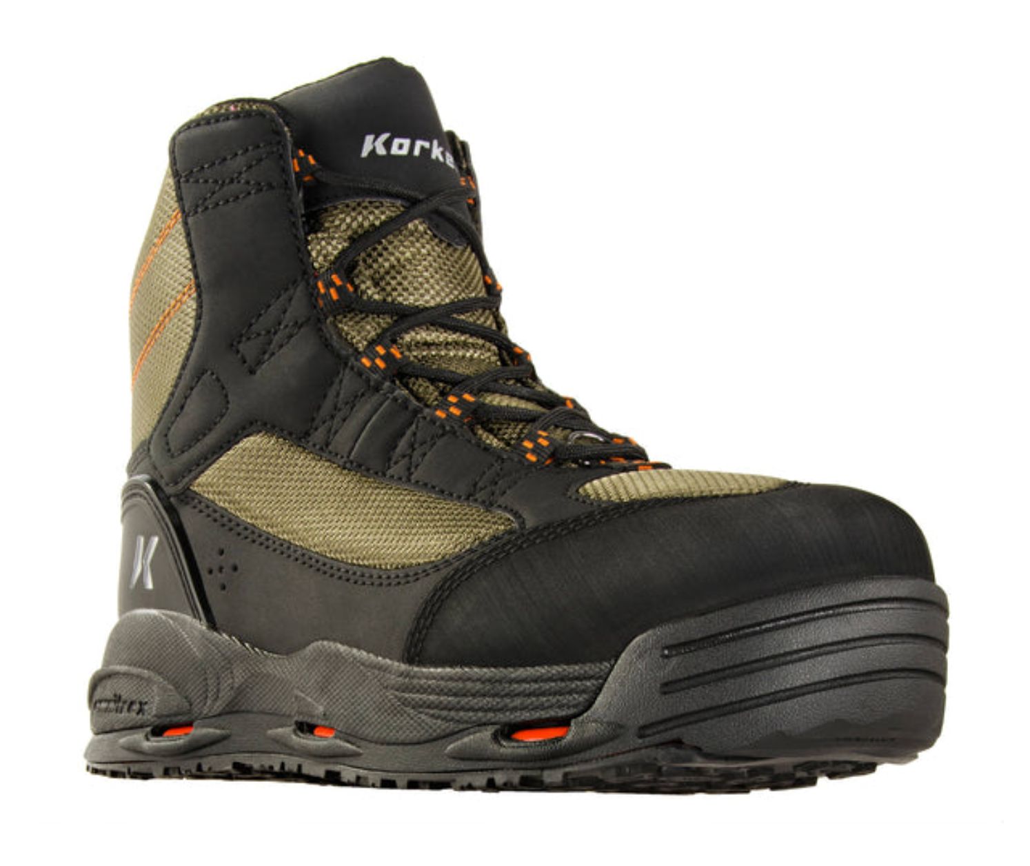 Korkers Greenback Wading Boot, Size: Size 9, Type: Felt &amp; Kling-On Outsole